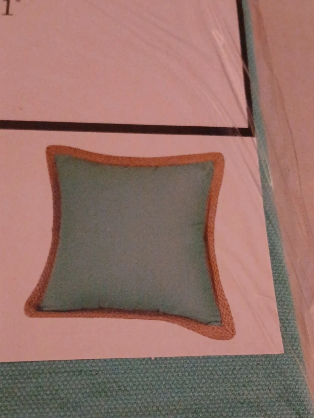 Merchant 41 Lot 2 Turquoise and Gold Pillow Cover